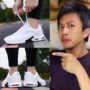 Giày thể thao nhỏ màu trắng giày nam mùa thu 2018 Giày nam mới vải thủy triều phiên bản Hàn Quốc của không khí hoang dã đệm trắng mùa đông giày thể thao trắng