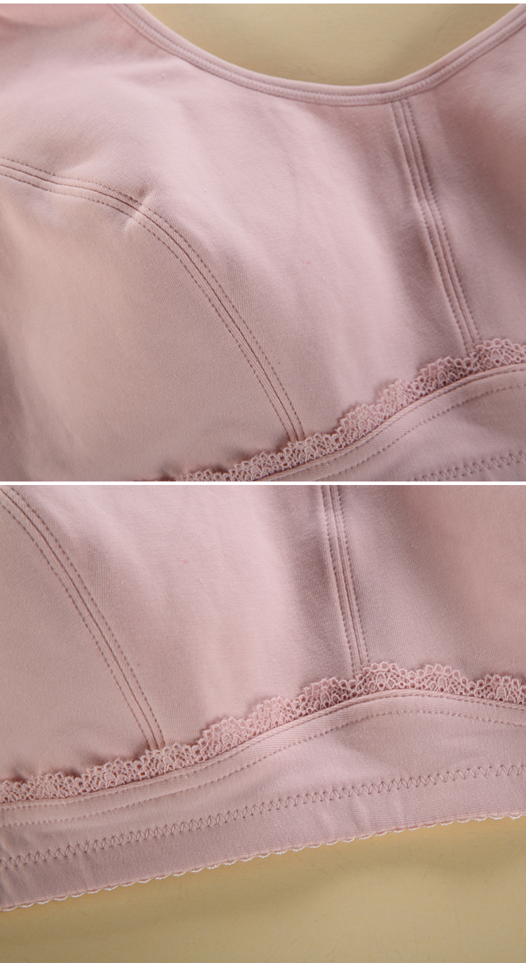 Kích thước lớn cotton cô gái áo ngực phát triển thời trung học đồ lót vest phong cách cô gái đồ lót C cup cup chất béo mm đồ lót đồ lót nữ hàng hiệu