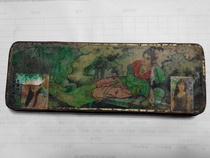 Post-liberation small iron box elementary school use tool pencil box nostalgia childhood memory fidelity package old