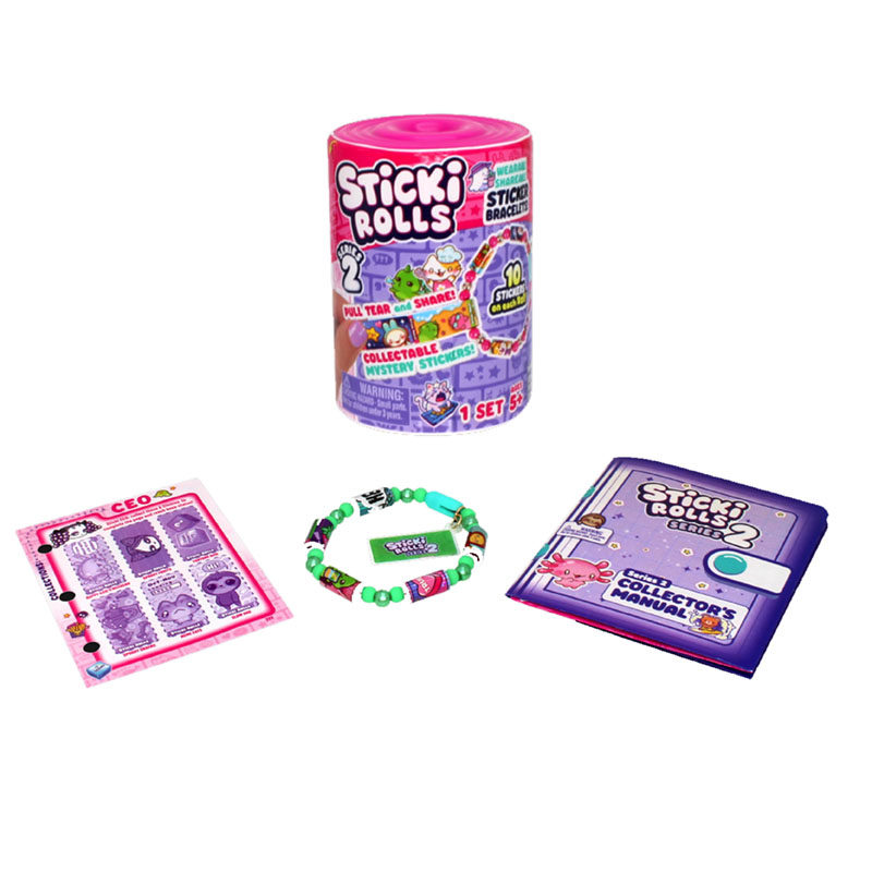 Sticki Rolls Single-Pack Stickers Beaded Blind Box Girl Stickers Cute Cartoon DIY Toy Gift