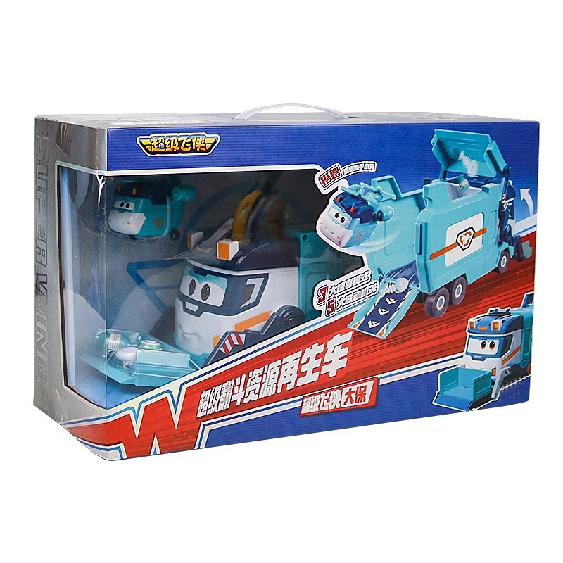 Authentic Super Wings Big Joe Super Dump Truck Resource Recycling Vehicle Toy Boys Transforming Car Birthday Gift