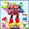 Genuine In-Stock Bangbanglong Expedition Team Mecha Dragon King Four-In-One Transforming Robot Toy for Children Boys
