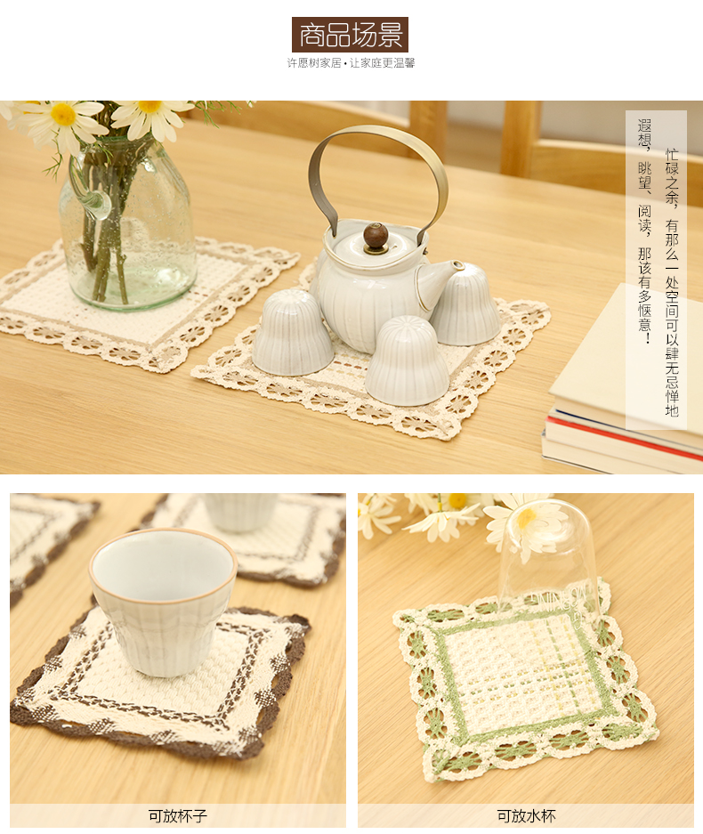Có nhu cầu cây thời trang sáng tạo bông placemat coaster bảng mat pad pad bát pad cách nhiệt pad vải trượt pad khăn trải bàn