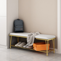 Nordic shoe stool home door shoe rack shoe cabinet can sit foyer shoe stool soft bag seat cushion entrance sofa stool