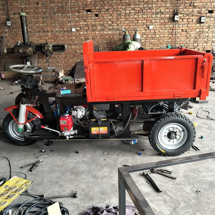 Engineering Diesel Electric Tricycle Mine Tipping Bucket Dump Truck Construction Site Hydraulic Tricycle Lacargo