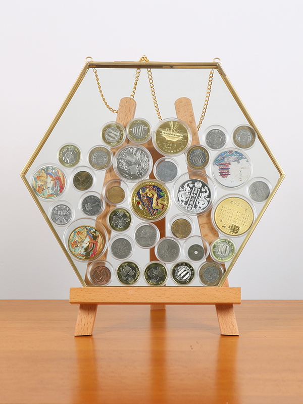 Tourism Commemorative Coin Display Stand, Attraction Museum Display Frame, Cultural and Creative Coins, Gold Coins, Zodiac Commemorative Coins Collection Frame
