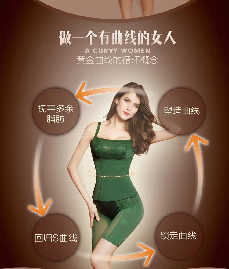 Quần lửng cạp chun corset chẻ đôi sau sinh mảnh mai gầy gò bụng bụng ren cơ thể đồ lót nữ quần xì