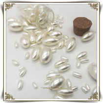Straight hole rice beads ABS rice White imitation pearl handmade DIY bead curtain Bead Clothing accessories bracelet necklace accessories