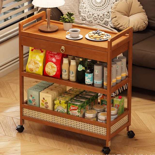 Wheeled cart multi-layer storage