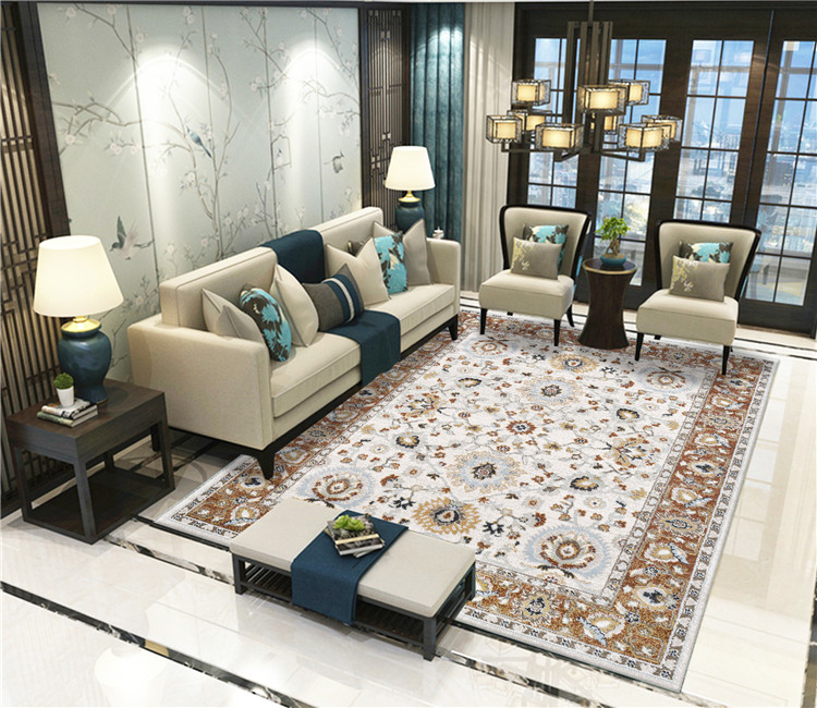 Quốc gia Hoa Kỳ gió thảm bảng thảm retro phòng ngủ Continental giường sofa thảm sống cà phê phòng có thể được rửa sạch - Thảm thảm đẹp