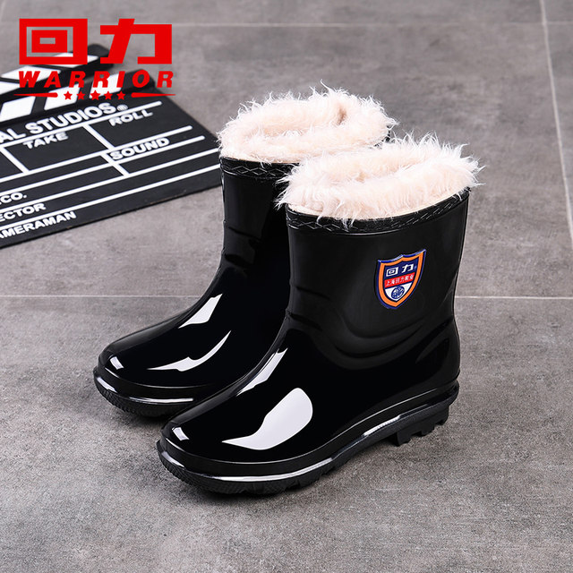 Pull back men's rain boots summer kitchen work overshoes short-tube non-slip rain boots car wash fishing shoes mid-tube waterproof shoes