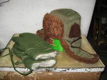 Film and television props: retired cotton hat cotton gloves-