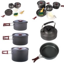 Pots and pans Cookware Household self-driving travel supplies 2-3 people camping pot Outdoor set pot 4-5 people outdoor small pot portable