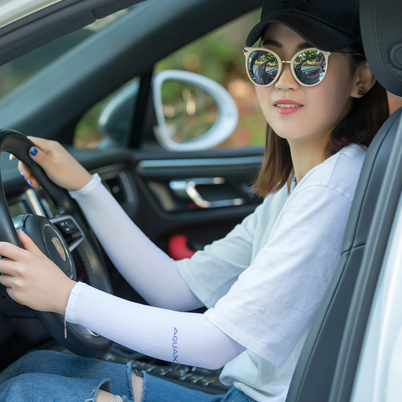 Hàn quốc phiên bản của kem chống nắng băng lụa tay áo khóa huấn luyện quân sự ngoài trời UV bảo vệ tay áo cha mẹ và con kem chống nắng găng tay găng tay du lịch