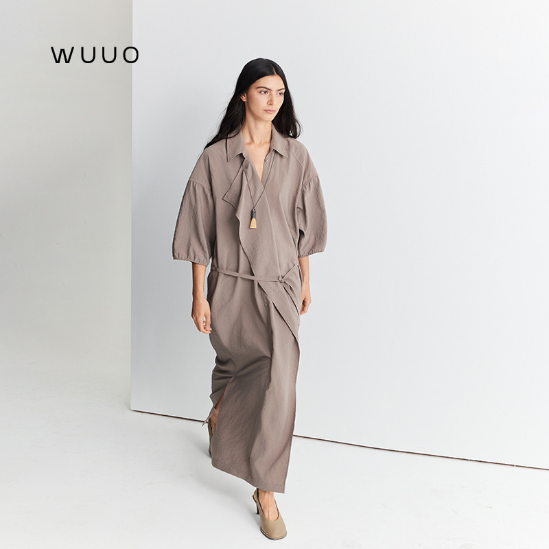Wuuo Intellectual Style, High Intelligence, Elite, Relaxed, French High-End Style, Elegant Dress, Casual, Workwear, Summer Wuuo Intellectual Style, High Intelligence, Elite, Relaxed, French High-End Style, Elegant Dress, Casual, Workwear, Summer