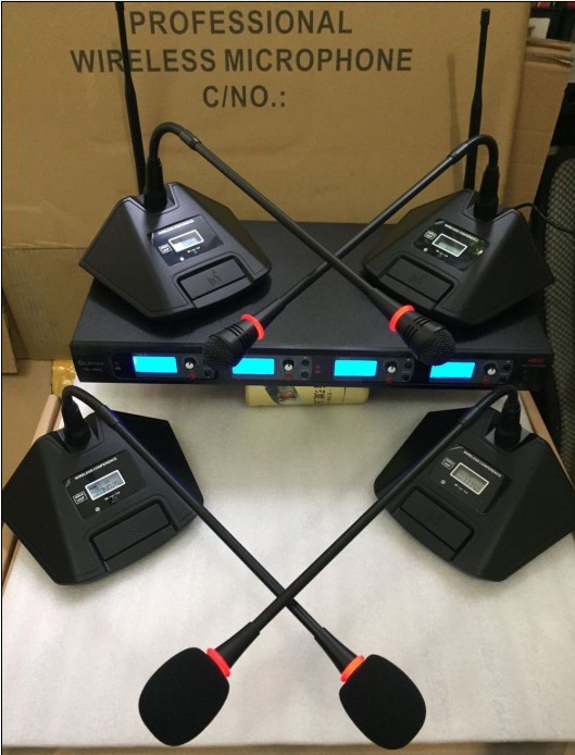 Wireless One Drag Four Halo Long Gooseneck Conference Microphone Film Microphone Conference System Equipment 1 Drag 4