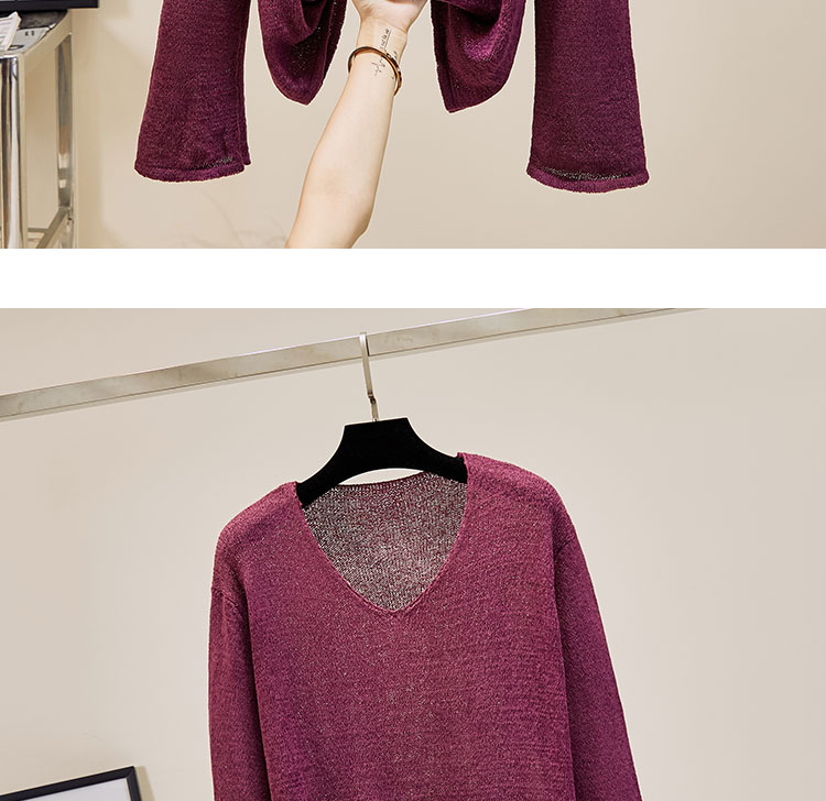 Áo len đỏ nữ 2019 thu đông mới buông lơi trùm đầu rất cổ tích kèn tây áo len nữ - Đan Cardigan áo len nữ hàng hiệu