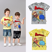 Spot 2022 new bread Superman Boy Clothing Boy Pure Cotton Embroidery Short Sleeve T-shirt Summer Loaded Child Compassionate Blouse