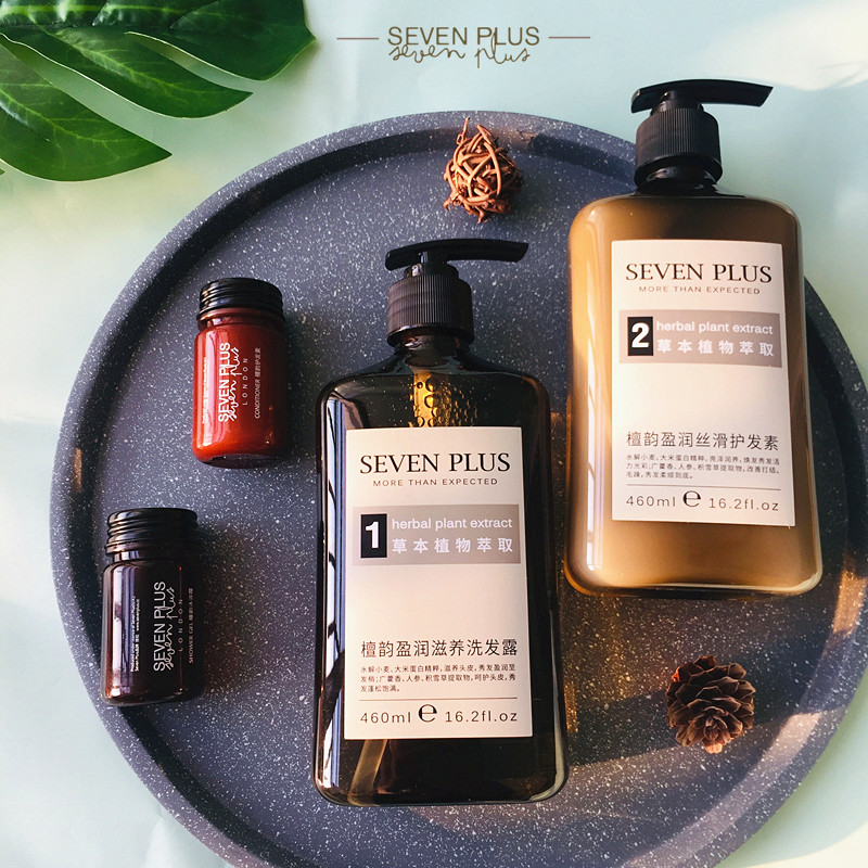 SEVENS PLUS Sandalwood Rhyme Series Shampoo SHAMPOO SUIT CONTROL OIL SHAMPOO 460ml Fragrance lasting