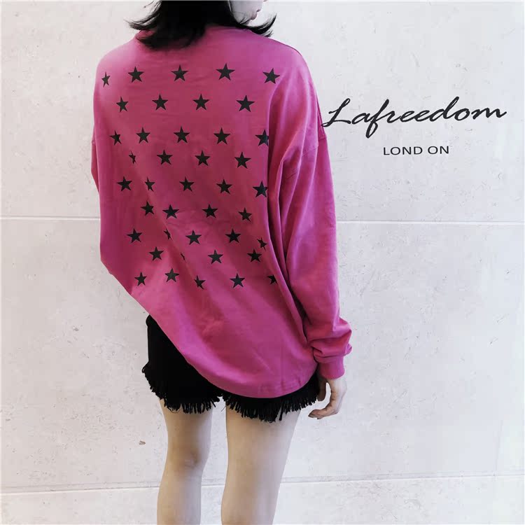 Áo len nữ cổ dài tay dài cổ tròn của Lafreedom 2018 - Áo len quần áo nữ