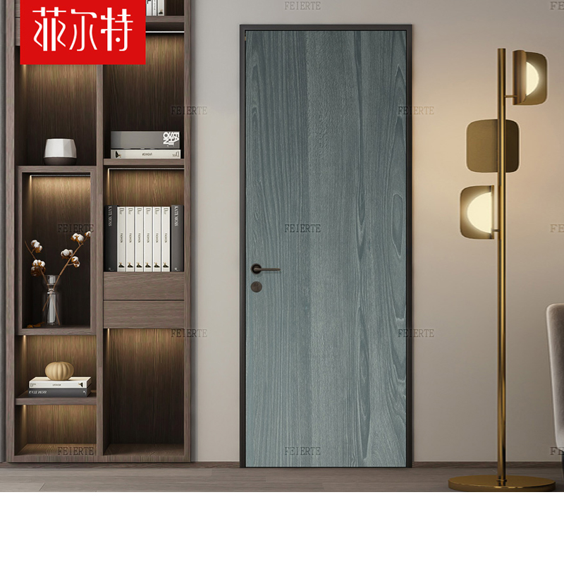 Filt free lacquered wood door room door bedroom door solid wood composite door modern minima baking varnish solid wood composite indoor door