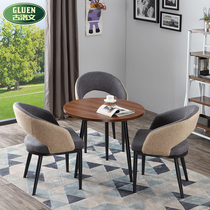 Nordic restaurant table and chairs light luxury balcony small apartment mini modern minimalist personality negotiation leisure bedroom room net red