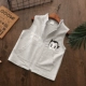 Áo vest cotton cotton 2018 phiên bản Hàn Quốc mới của bé trai và bé gái vest vest vai trẻ em áo len mùa xuân và mùa thu quần áo sành điệu cho be gái