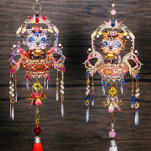 艺模 Трехмерная металлическая головоломка, конструктор на день Святого Валентина, «сделай сам», в 3d формате, тигр, подарок на день рождения