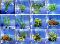 Small fish tank landscaping package simulated aquatic plants package landscaping decoration fish tank decoration fake aquatic plants aquatic landscaping fake
