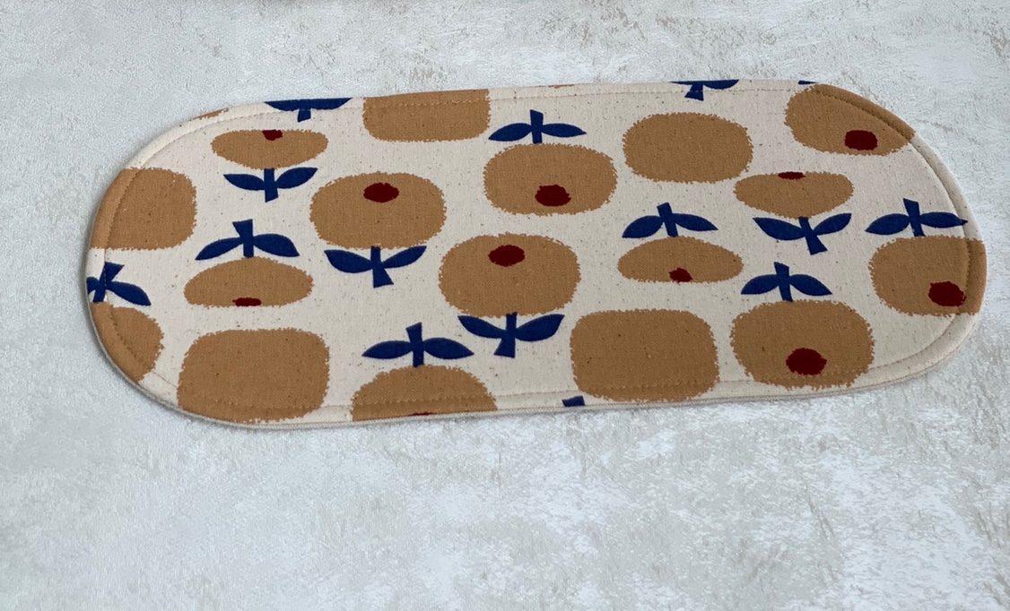 Treasures handmade custom fabric Taiwan imported cotton and linen apple blossom one person afternoon tea meal coaster insulation