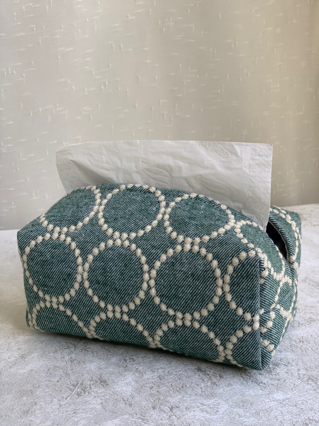 Treasures handmade custom Japan-style embroidery Non-all Kawasawa Ming circle Suzuki in solid paper towel box Bedroom Drawing Toilet Paper Bag