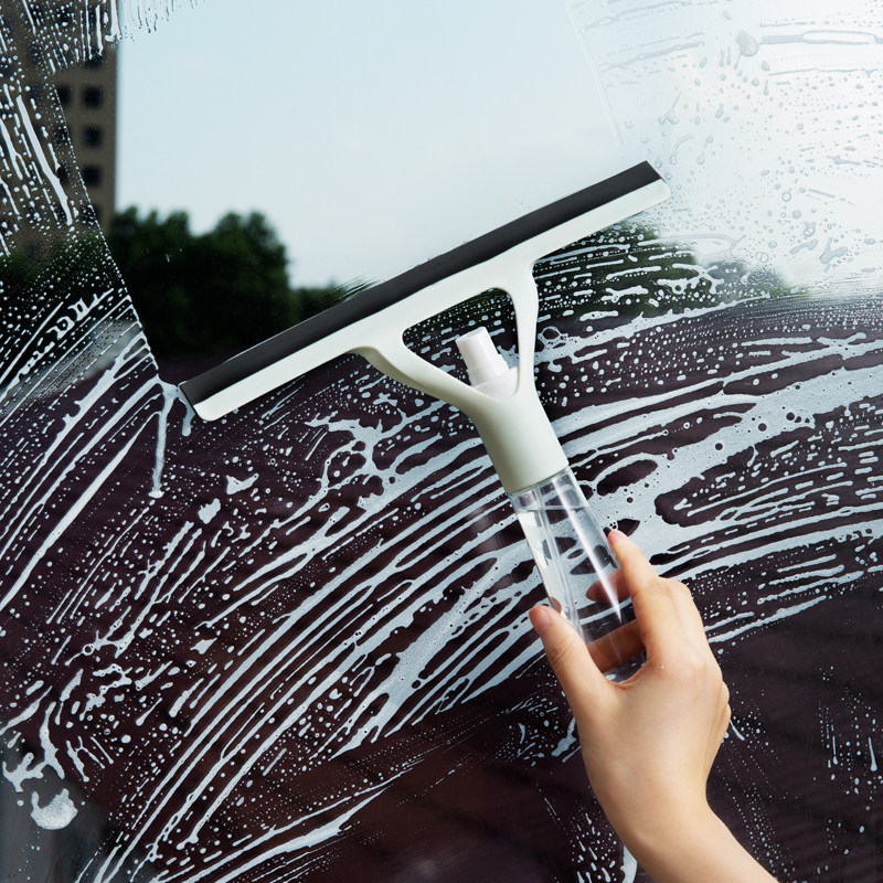 Spray Water Glass Scraping Glass Cleaning Tool Home Tile Wiper Glass Scraping Cleaner Wiper-Taobao