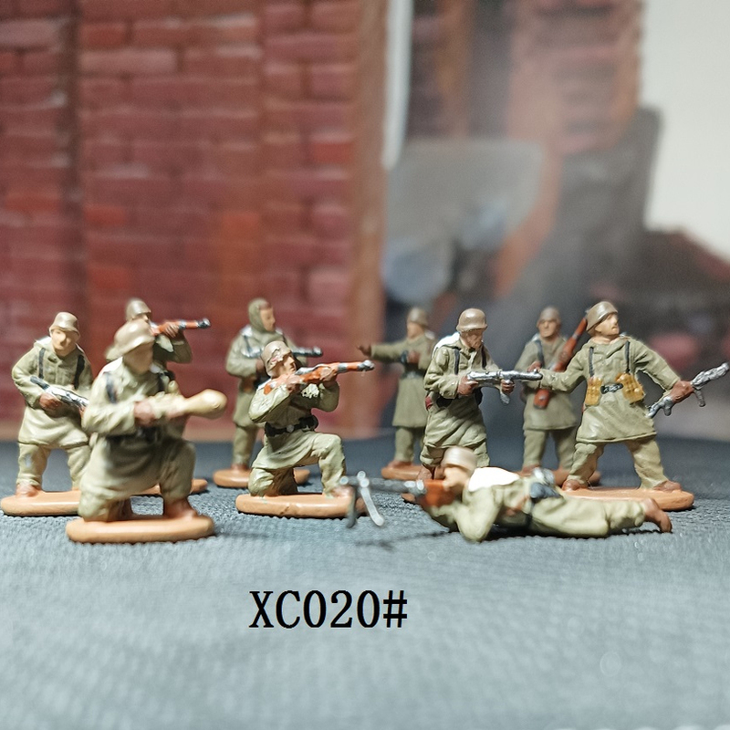 Caesar Mini 1:72 World War Ii German Soldier Figures (Hb01) (Painted Version of 10-Figure Set) Xc020 #