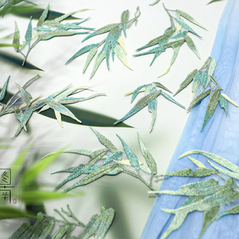 Embroidered bamboo leaf cloth pattern national style exquisite hanfu