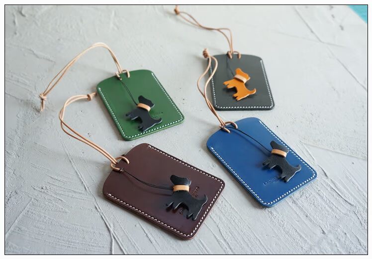 Bộ giấy phép lao động Handmade da bò lớp đầu tiên Bộ thẻ xe buýt Bộ thẻ tàu điện ngầm Bộ thẻ sinh viên dây đeo thẻ nike