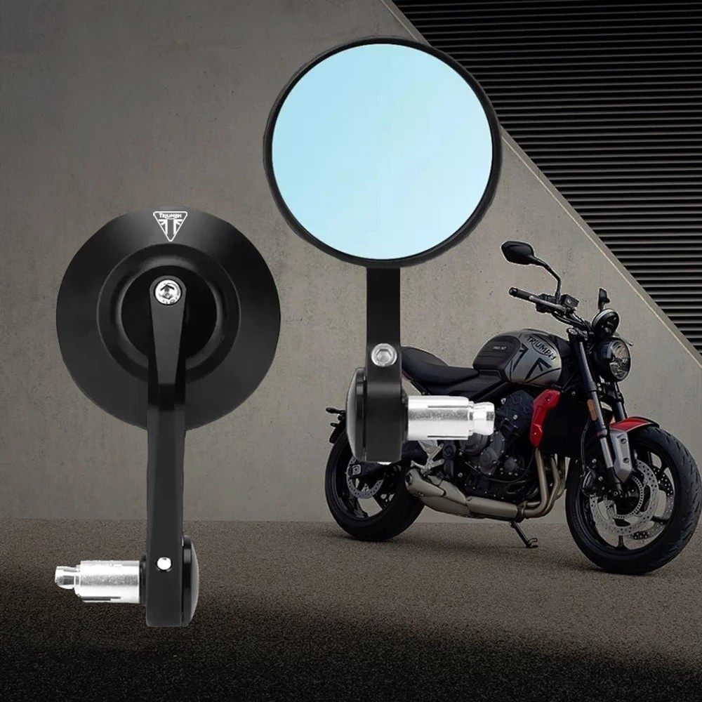 Application of Triumph Trident 660 retro round mirror reflective mirror handlebar retrofitted mirror handlebar mirror CNC