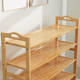 Bamboo shoe rack door strong home economical multi-layer simple storage artifact dust-proof small shoe cabinet rack