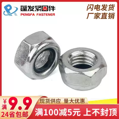 8 8 Grade 4 8 Galvanized Nylon Self-Locking Nut DIN985 Nylon Lock Nut Lock Nut M2-M24