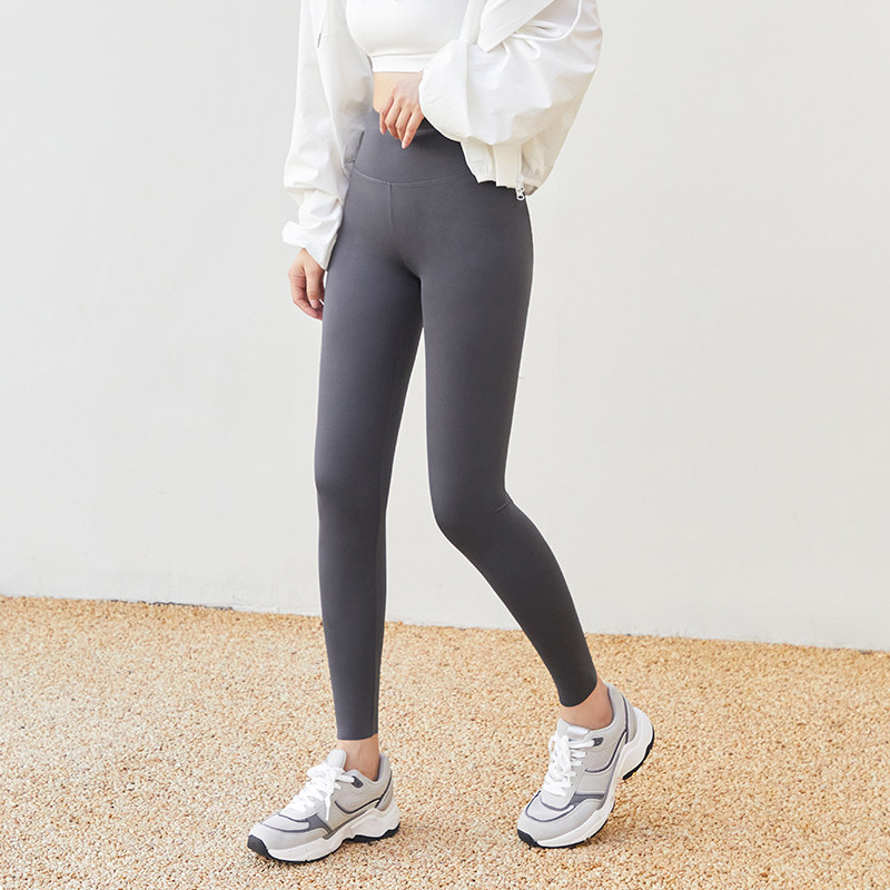 Shark pants thin section summer 90% inner lap pants outside wearing high waist lifting hip display slim grey small feet tight fit elastic yoga pants