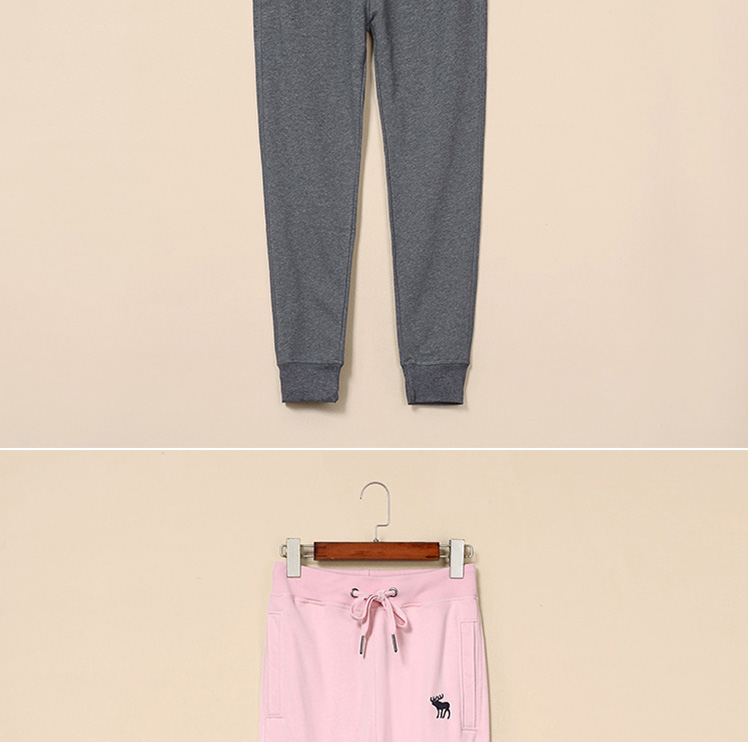 Quần nữ mùa thu và mùa đông quần bf cộng với quần cotton chân kín miệng quần thể thao cà rốt cotton mỏng giản dị cộng với quần nhung quần adidas nữ
