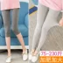 Modal legging nữ mùa hè mỏng mặc chín điểm eo cao là mỏng và size lớn bảy điểm năm điểm quần an toàn chống chói - Quần tây thường