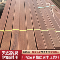 Indonesian Pineapple Lattice Plank Outdoor Balcony Wood Floor Wood wood Wood Grove Wood Grove Landscape Garden Promenade Wood Trestle