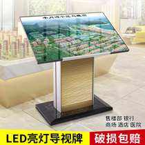 Floor index table floor-standing guide card hotel Hall sign hospital water card general flat map display index card