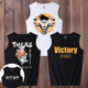 Vest nam bóng rổ tay t-shirt bông lớn mã in thương hiệu thủy triều cổng gió xu hướng tính cách lỏng lẻo giải trí vai thể thao