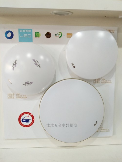 European and LED ceiling lamp lighting 12W18W24W White Jade Lily and jade silver crown living room bedroom lamp home decoration