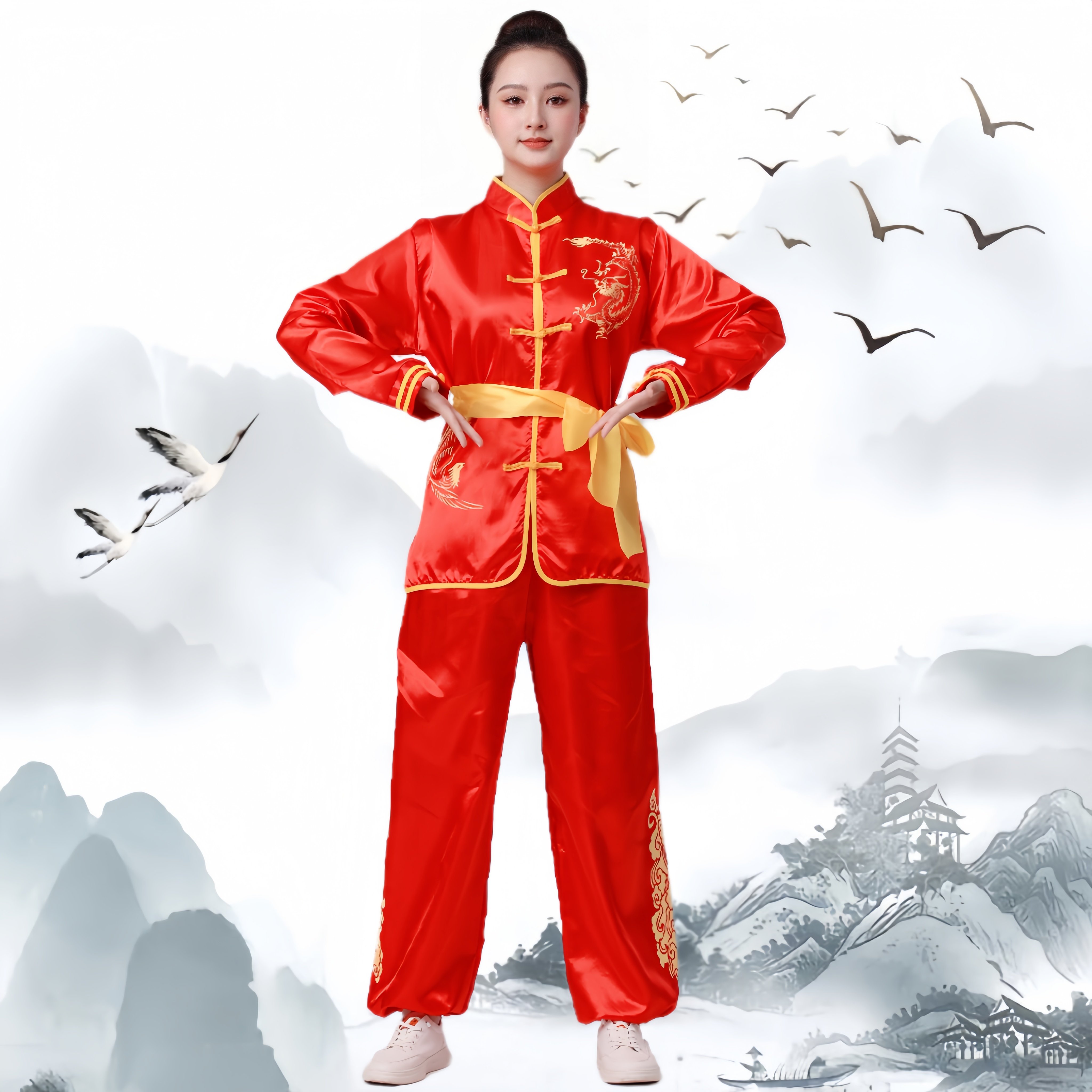 秋季舞台新宠,打鼓演出服装舞狮舞龙表演服🔥-民族服装-淘宝好物网