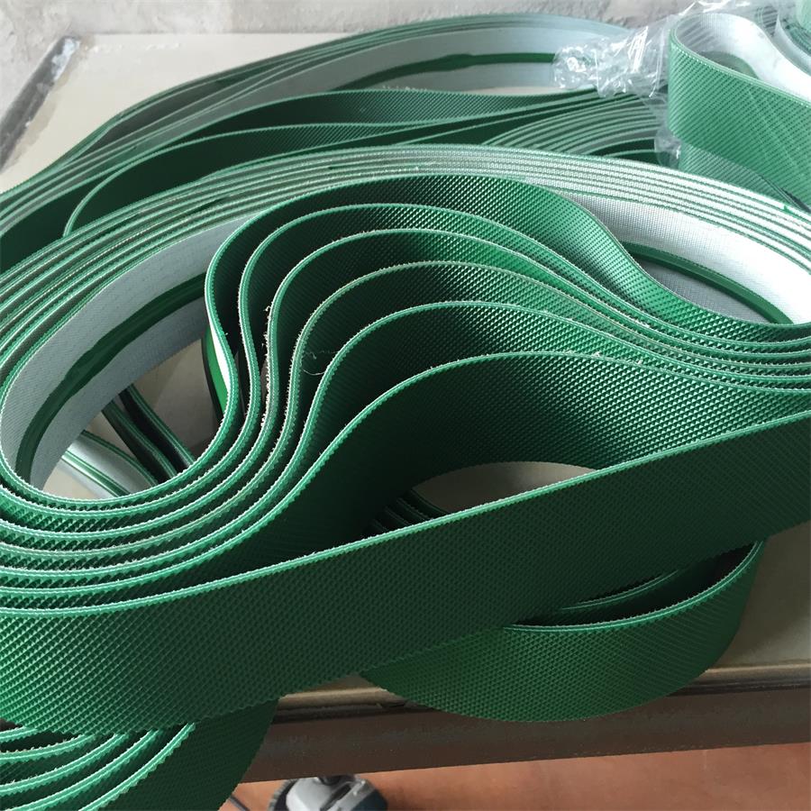 Green white PVC brick stone pattern conveyor belt anti-slip small pane pattern conveyor belt mattress machinery conveying belt
