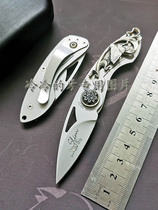 Imported Italian Viper Slim series sterling silver embossed handle portable outdoor pocket knife