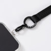 Mobile Phone Lanyard Wrist Strap, Simple Black High-End Short Phone Case Lanyard Bracelet with Adjustable Retractable Anti-Loss Feature