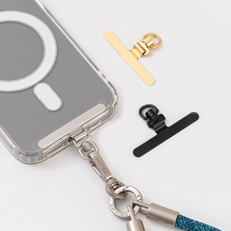 Stainless Steel Ultra-Thin 0.2mm Mobile Phone Lanyard Spacer Clip Metal Fixing Piece Mobile Phone Connecting Piece Rotatable